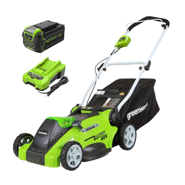 Greenworks LM1604 Cordless Mower Kit 40.6cm 40V