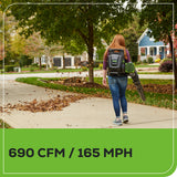 Greenworks BLB492 Cordless Backpack Blower Kit 80V 4.0Ah