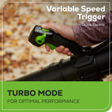 Greenworks BLB492 Cordless Backpack Blower Kit 80V 4.0Ah