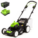 Greenworks LM2138S Cordless Mower Kit 53.3cm 80V 4.0Ah