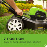 Greenworks LM2138S Cordless Mower Kit 53.3cm 80V 4.0Ah