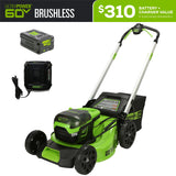 Greenworks MO60L516 Cordless Mower Kit 53.3cm 60V 5.0Ah