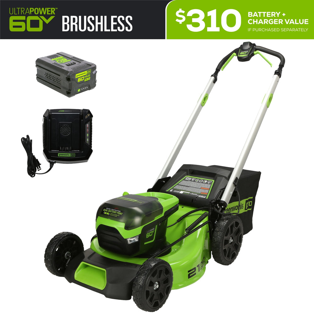 Greenworks MO60L516 Cordless Mower Kit 53.3cm 60V 5.0Ah