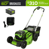 Greenworks MO60L516 Cordless Mower Kit 53.3cm 60V 5.0Ah
