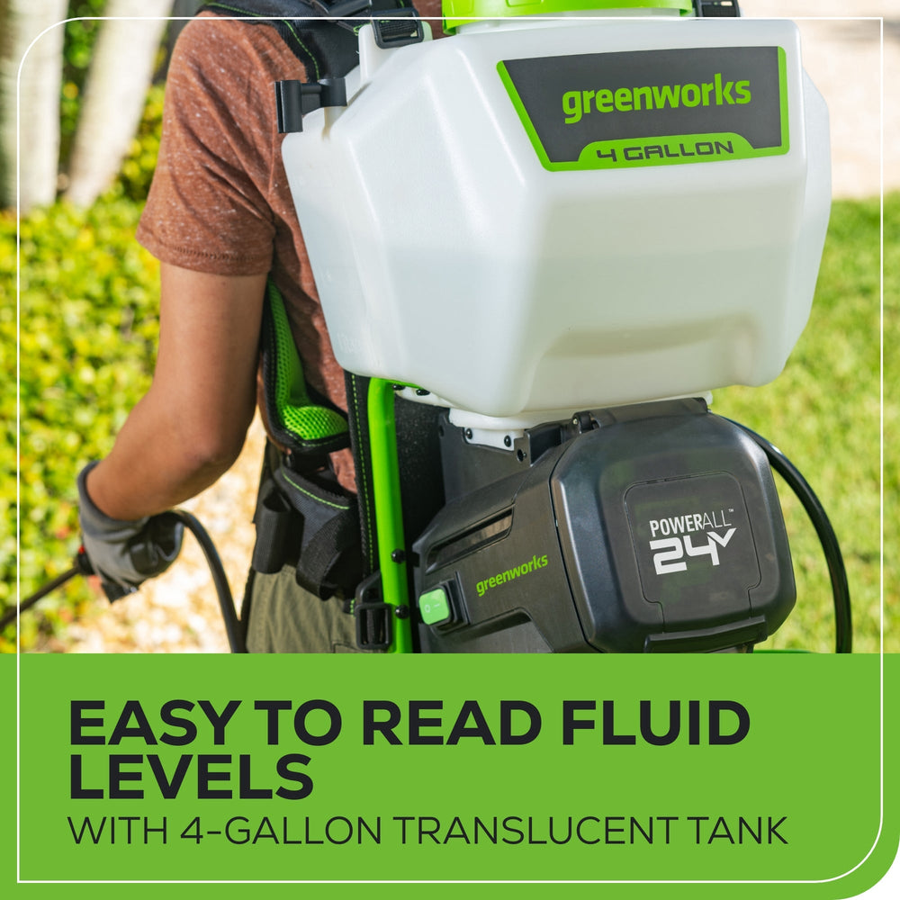 Greenworks BS4A2 Cordless Backpack Sprayer 15.1L 24V