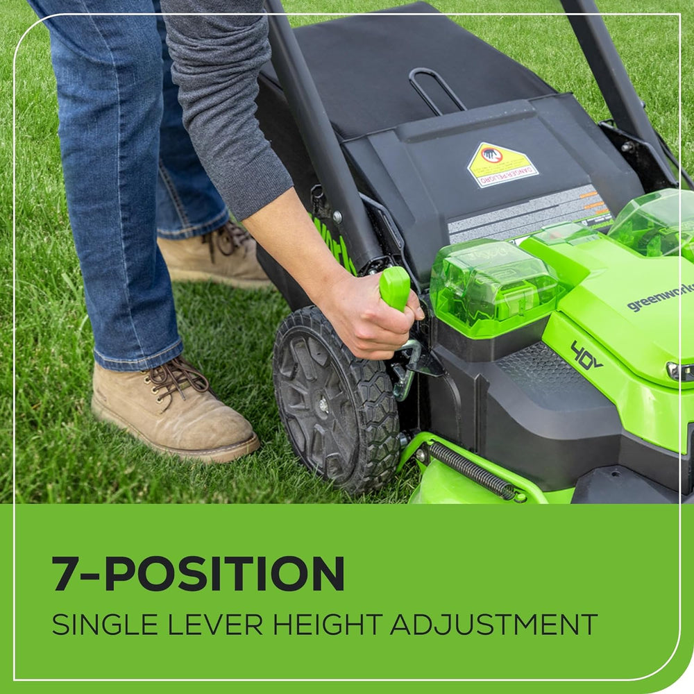 Greenworks MO40L515 Cordless Mower Kit 63.5cm 40V 4.0Ah