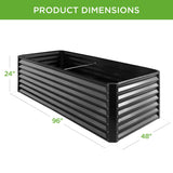 Best Choice Products SKY6372 Raised Garden Bed 243.8cm x 121.9cm