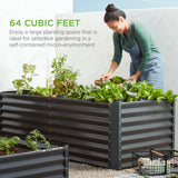 Best Choice Products SKY6372 Raised Garden Bed 243.8cm x 121.9cm