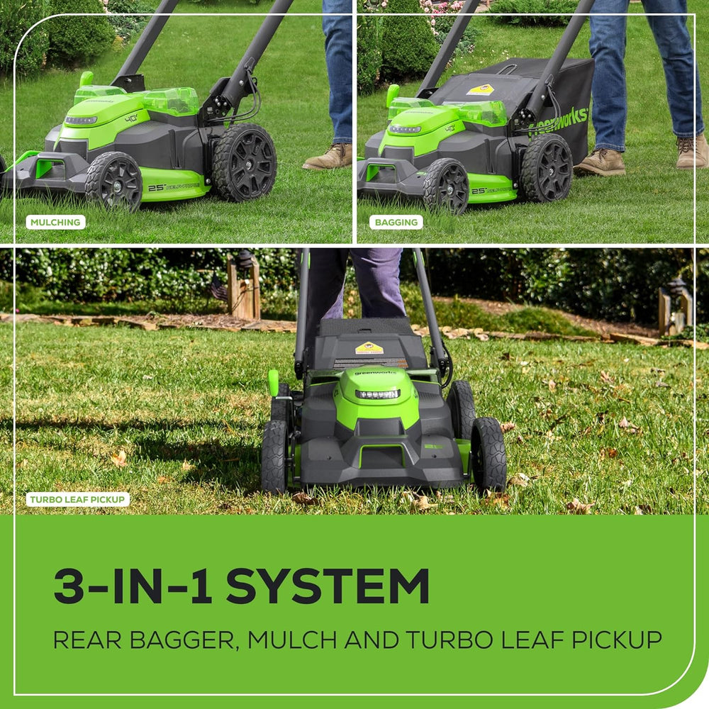 Greenworks MO40L515 Cordless Mower Kit 63.5cm 40V 4.0Ah