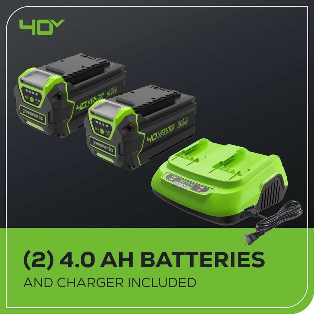 Greenworks MO40L515 Cordless Mower Kit 63.5cm 40V 4.0Ah