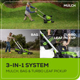 Greenworks MO60L427 Cordless Mower Kit 63.5cm 60V 4.0Ah