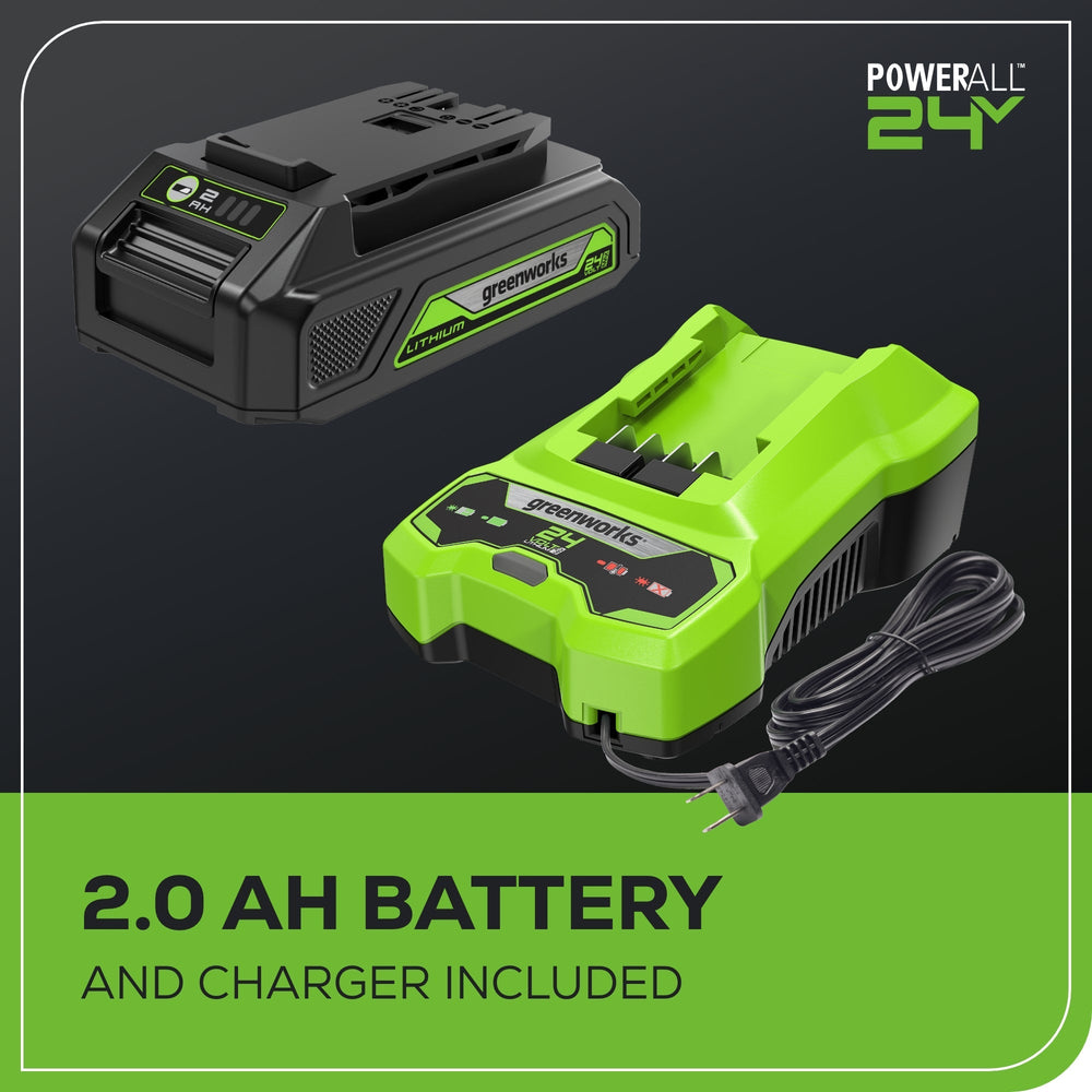 Greenworks CS24B210 Cordless Chainsaw 25.4cm 24V