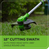 Greenworks ST24B217 Cordless Trimmer Kit 30.5cm 24V